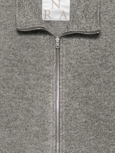 Ranra Reach Wool Nylon Outdoor Track Top In Gray