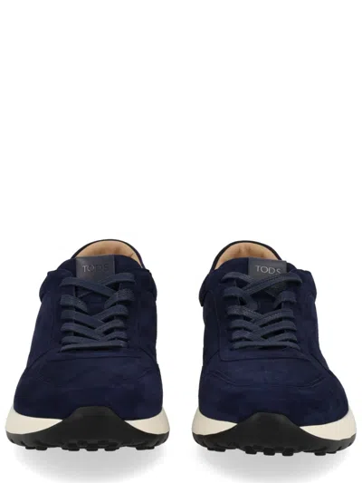 Tod's Suede Allacciato 79k Sneakers In Blue