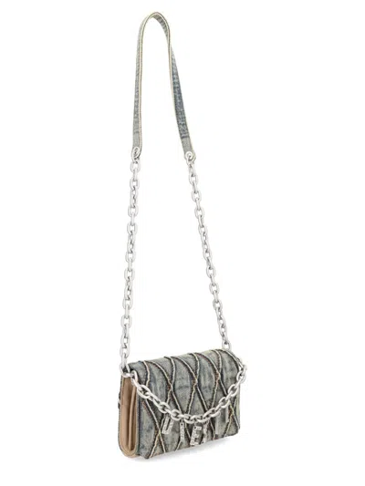 Diesel "charm D" Bag In Gray