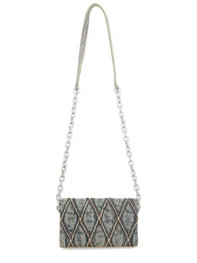 Diesel "charm D" Bag In Gray
