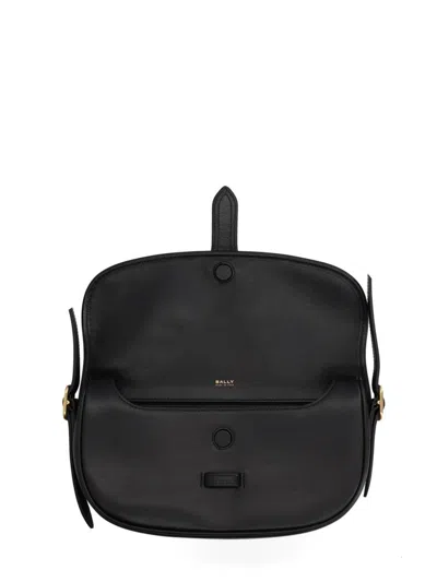 Bally Leather Crossbody Bag In Black