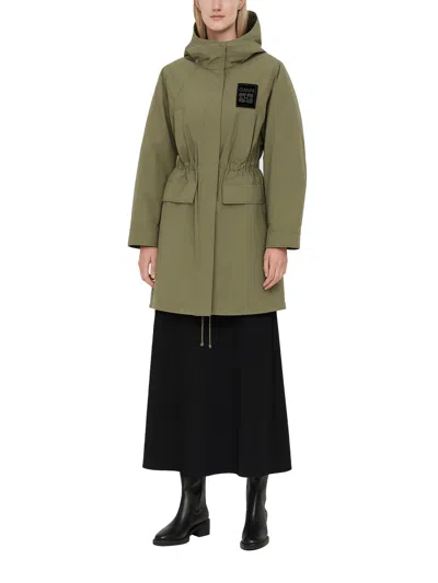 Ganni Oversized Double-breasted Checked Brushed-wool Coat In Green