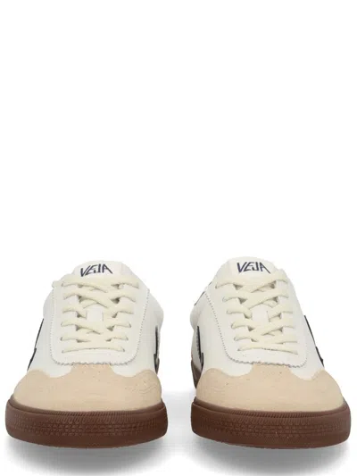 Veja Volley Sneakers With Contrasting Inserts In White