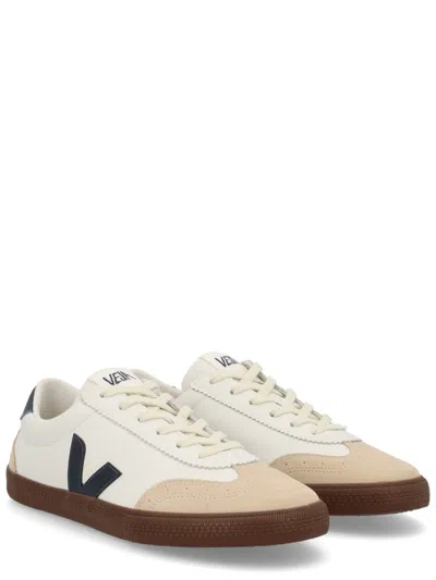 Veja Volley Sneakers With Contrasting Inserts In White