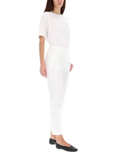 Lacoste T Shirt In Soft Cotton Relaxed Fit In White