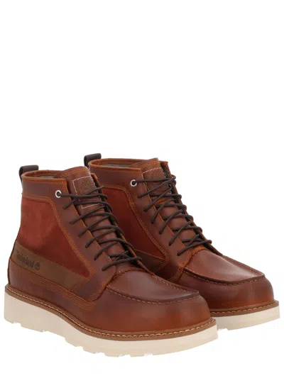 Timberland Waterproof Lace Up Boot In Brown