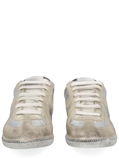 Maison Margiela Replica Sneakers With Metallic Panel Design In Multi
