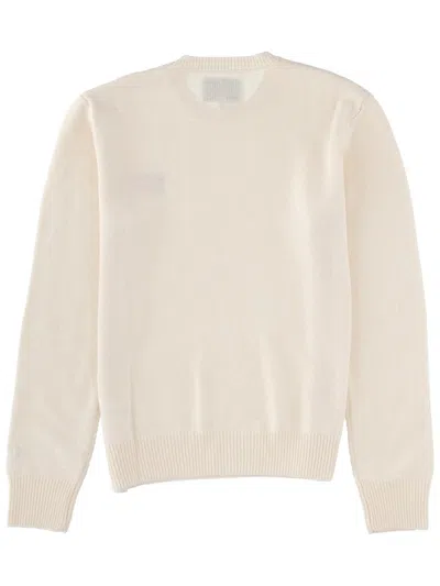 Mc2 Saint Barth New Queen Jersey With Embroidery In Neutral