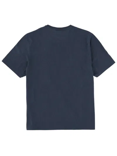 Maison Kitsuné Fox Head Patch Regular Tee Classic Navy In Blue