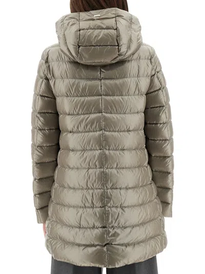 Herno Down Jacket "a Shape Resort" In Gray