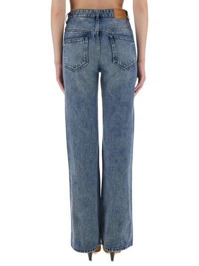 Isabel Marant High-waisted Straight Blue Jeans In Blue