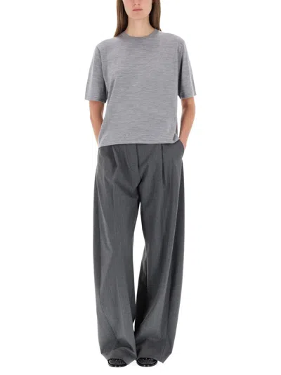 Theory Wool T Shirt In Gray