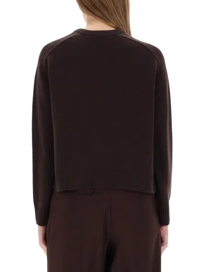 Theory Cashmere Sweater In Brown