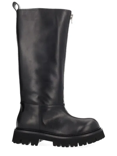 Moschino Couture Boot Zipper In Blue