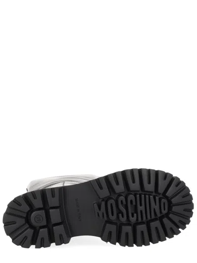 Moschino Couture Boot Zipper In Blue
