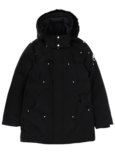 Moose Knuckles Original Shearling Parka In Black