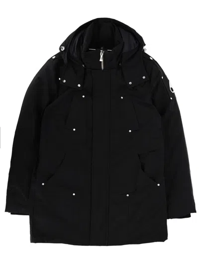 Moose Knuckles Original Shearling Parka In Black