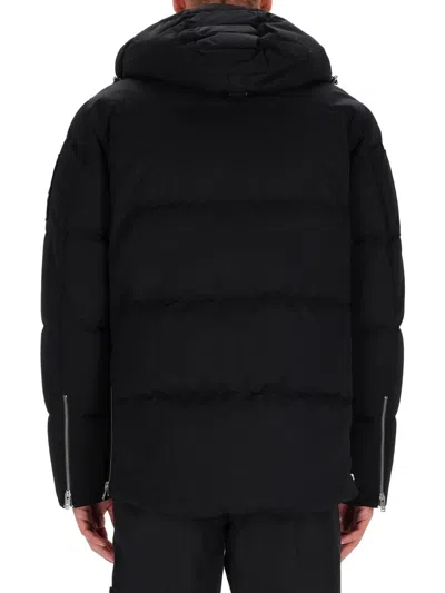 Moose Knuckles High-collar Padded Jacket With Detachable Hood And Adjustable Cuffs In Black