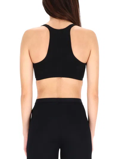 Rick Owens Square-neck Cropped Top In Black