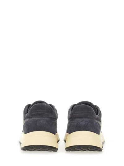 Hogan Hyperlight Leather Sneakers In Black
