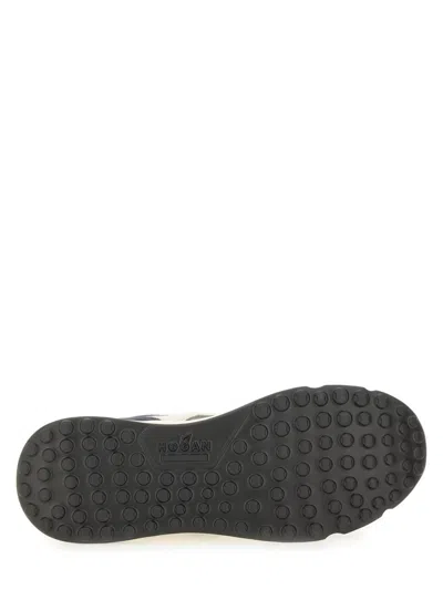 Hogan Hyperlight Leather Sneakers In Black