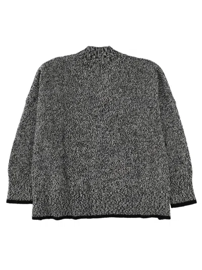 Circus Hotel Sequin Trim Cardigan In Gray