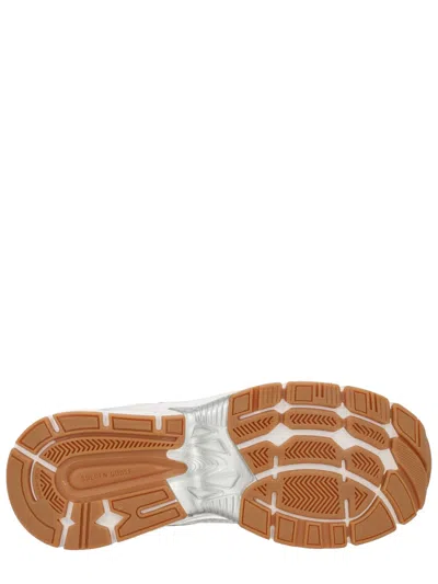 Golden Goose Lightstar Net Mixed Leather Runner Sneakers In White