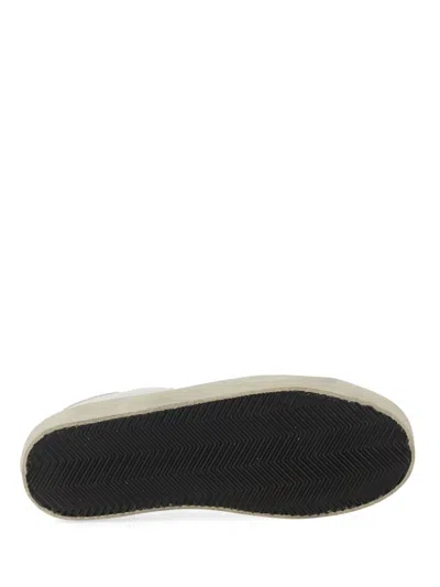 Golden Goose Distressed White Leather Low-top Sneakers In Multi