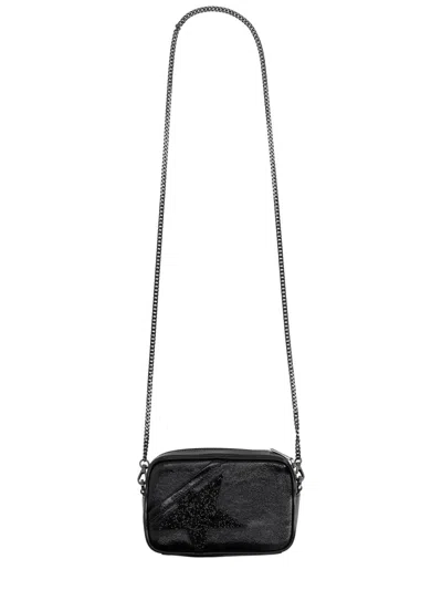 Golden Goose Deluxe Brand Mini Star Embellished Shoulder Bag In Black