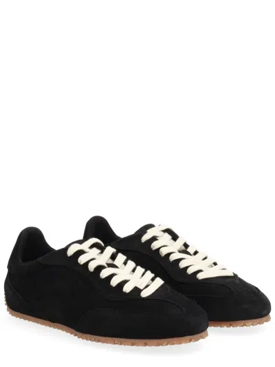 Axel Arigato Suede Low-profile Sneakers With Textured Sole In Black