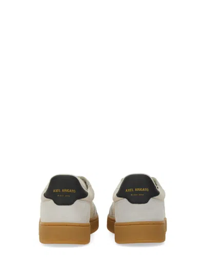 Axel Arigato Dice T-toe White Low Top Sneakers With Logo Patch On The Tongue And Logo Lettering On The Rear In Le