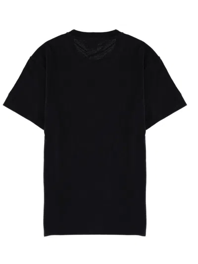 Mc2 Saint Barth Embroidered T-shirt In Black