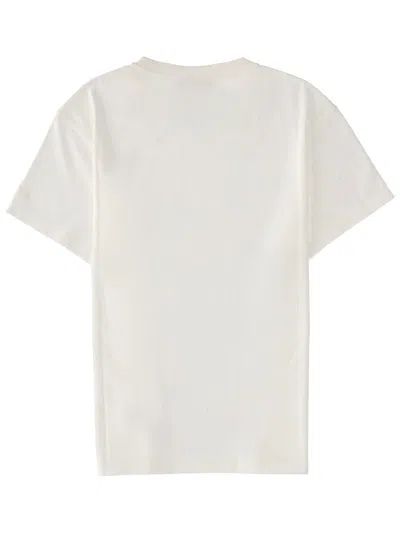 Mc2 Saint Barth White Graphic Crew Neck T-shirt In White