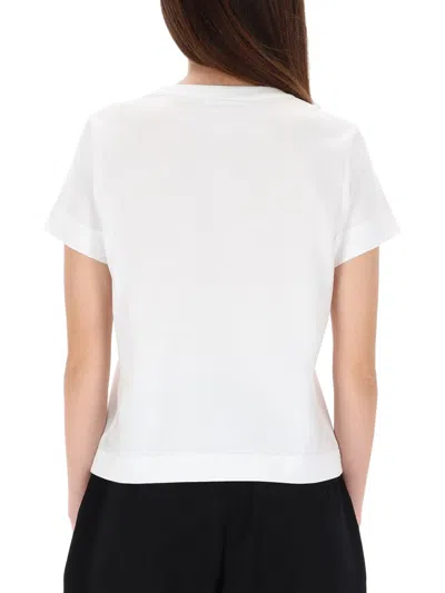 Givenchy White Black Logo T-shirt In White