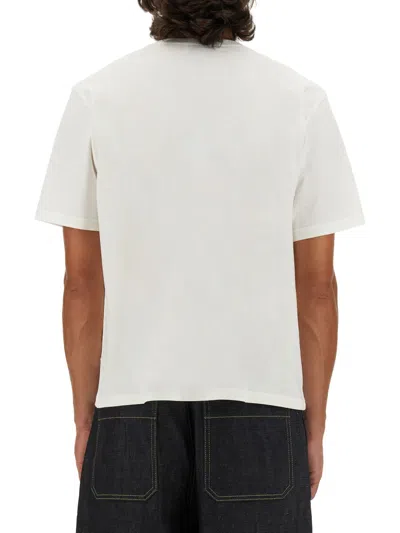 Studio Nicholson Basic Round Neck Short Sleeve T-shirt In White