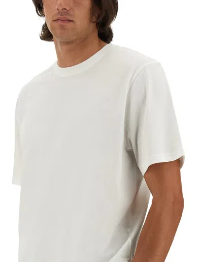 Studio Nicholson Basic Round Neck Short Sleeve T-shirt In White