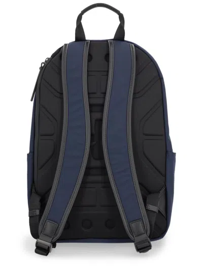Premiata Versatile Backpack Featuring Multiple Pockets In Blue