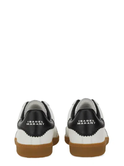 Isabel Marant Low-top Sneaker With Perforated White Leather Upper In White