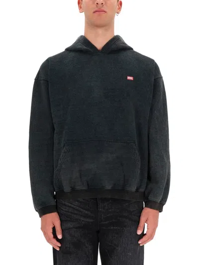 Diesel S-kai Sweatshirt In Black
