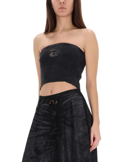 Diesel M-clarksvillex-c Band Top In Black
