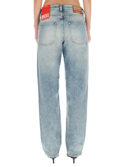 Diesel Denim Regular Mid Rise Jeans In Blue