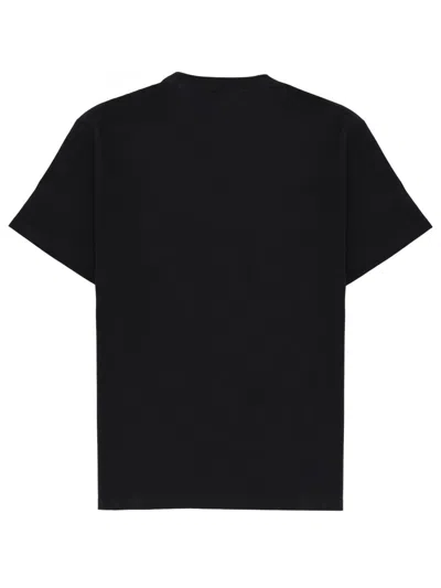Alexander Mcqueen Crew Neck Graphic Print Short Sleeve T Shirt In Black