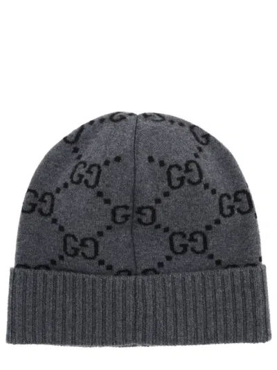 Gucci Women Cashmere Hat In Gray
