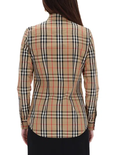 Burberry Women "check" Shirt In Multi