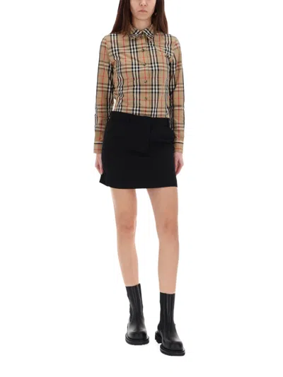 Burberry Women "check" Shirt In Multi