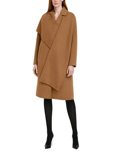 Michael Michael Kors Michael By Michael Kors Coat With Scarf In Brown