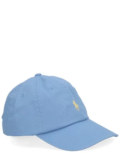 Polo Ralph Lauren Embroidered Logo Baseball Cap In Blue