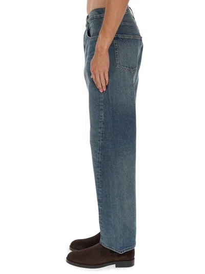 Sunflower Loose Fit Vintage-washed Organic Denim Jeans In Blue