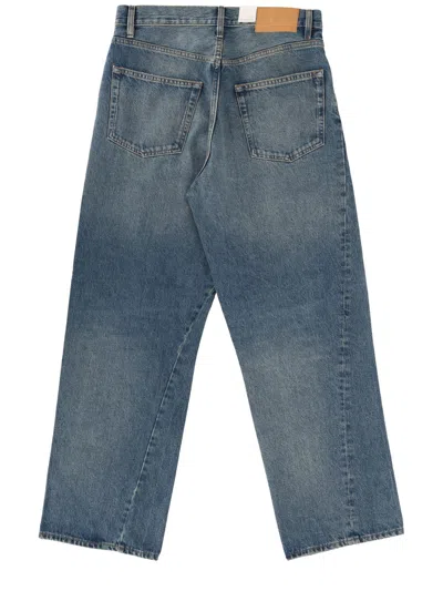 Sunflower Loose Fit Vintage-washed Organic Denim Jeans In Blue