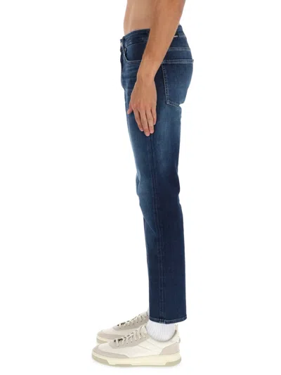 Hugo Boss Button Jeans In Blue